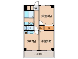 クオーレ名木の物件間取画像